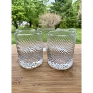 Utopia Twisted Hayworth 3-3/4” Double Old Fashioned Glasses 11.25 Oz ~set Of 5